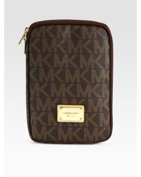 MICHAEL Michael Kors | Brown Logo Case For Kindle | Lyst