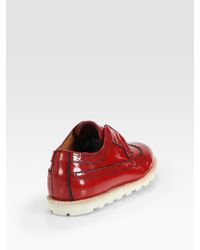 Jump | Red Leather Brogues for Men | Lyst