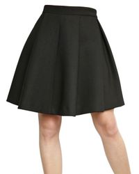 Proenza Schouler | Black Flared Double Faced Wool Sponge Skirt | Lyst