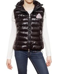 Pyrenex | Black Laquer Nylon Sleeveless Down Jacket | Lyst