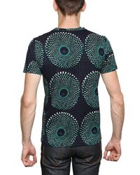 Burberry Prorsum | Green Optical Print Jersey T-shirt for Men | Lyst
