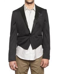 Tonello | Black Light Wool Jersey Short Tail Jacket for Men | Lyst