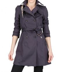 Daks | Blue Stretch Cotton Gabardine Trench Coat | Lyst