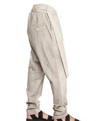 Damir Doma | Natural Cotton Poplin Wrap Trousers for Men | Lyst