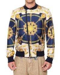Dolce & Gabbana | Multicolor Silk Marine Sport Jacket for Men | Lyst
