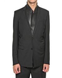 Dior Homme | Black Selvedged Wool Toile Jacket for Men | Lyst