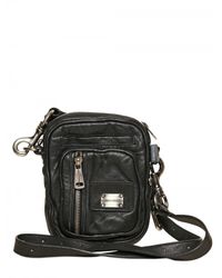 Dolce & Gabbana | Black Washed Sheepskin Fanny Pack Bag for Men | Lyst