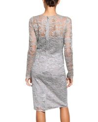 Dolce & Gabbana | Gray Viscose Lace Rope Dress | Lyst