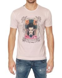 Dolce & Gabbana | Pink Boy George Printed Jersey T-shirt for Men | Lyst