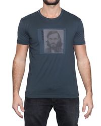 Dolce & Gabbana | Blue Vincent Gallo Printed Jersey T-shirt for Men | Lyst
