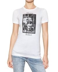 Dolce & Gabbana | White Bellucci Print Cotton Jersey T-shirt | Lyst