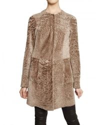 DROMe | Natural Reversible Astrakan Effect Shearling Fur | Lyst