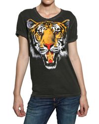DSquared² | Gray Tiger Print Tshirt | Lyst