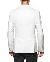 DSquared² | White Chic Cotton & Satin Beverly Hills Jacket for Men | Lyst