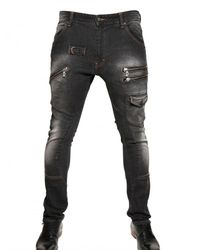 John Galliano | Blue 17,5cm Washed Denim Skinny Fit Jeans for Men | Lyst
