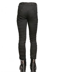 Gareth Pugh | Black Cut Out Profiles Stretch Denim Jeans for Men | Lyst
