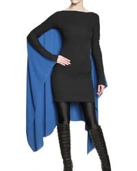 Gareth Pugh | Cape Dress in Black/blue | Lyst