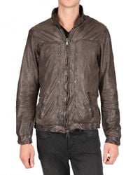 Giorgio Brato | Brown Vegetable Washed Nappa Leather Jacket for Men | Lyst