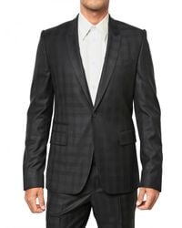 Givenchy | Blue Silk Blend Checked Cool Wool Suit for Men | Lyst
