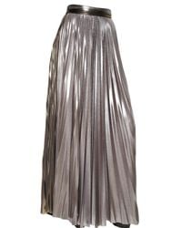 Haider Ackermann | Pleated Techno Metallic Jersey Skirt | Lyst