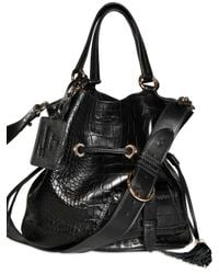 Lancel | Black Premiere Flirt Croco Print Top Handle | Lyst