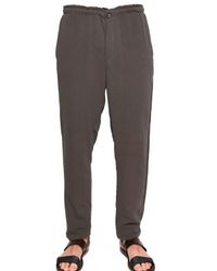 Lanvin | Gray Cotton Chiffon and Cupro Trousers for Men | Lyst
