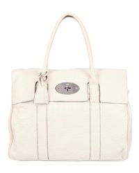 Mulberry | White Bayswater Croc Nappa Top Handle | Lyst