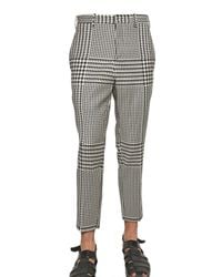 Neil Barrett | Black Prince Of Wales Stretch Wool Trousers for Men | Lyst