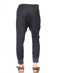 Neil Barrett | Blue Extreme Creased Wool Grisaille Trousers for Men | Lyst
