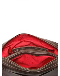 Peuterey | Brown Pc Holder Leather Messenger Bag for Men | Lyst