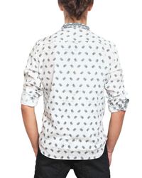 Balmain | White Paisley Print Shirt for Men | Lyst