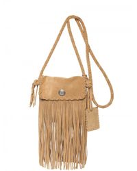 Ralph Lauren | Natural Suede Fringe Shoulder Bag | Lyst