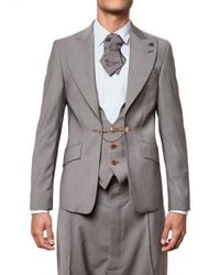 Vivienne Westwood | Gray Cool Wool Chained Vest Jacket for Men | Lyst
