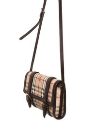 Burberry | Brown Doyle Check Shoulder Bag | Lyst