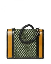 Burberry Prorsum | Multicolor Raffia Woven Christie Shoulder Bag | Lyst