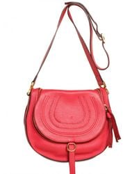 Chloé | Pink Marcie Crossbody Shoulder Bag | Lyst