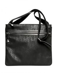 Dior Homme | Black Logo Jacquard Waxed Canvas Flat Bag for Men | Lyst