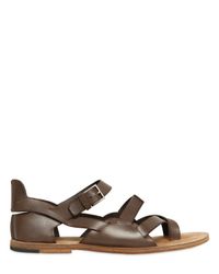 Dior Homme | Brown Calfskin Sandals for Men | Lyst