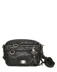 Dolce & Gabbana | Black Washed Sheepskin Fanny Pack Bag for Men | Lyst