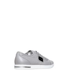 Dolce & Gabbana | Gray Uk Logo Plaquet Perforated Sneakers for Men | Lyst