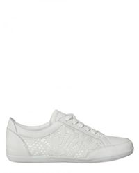 Dolce & Gabbana | White Lace and Leather Sneakers | Lyst