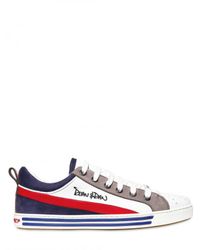 DSquared² | Multicolor Leather & Nubuck Dean & Dan Sneakers for Men | Lyst