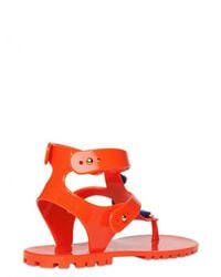 DSquared² | Orange Rubber Chain Flats | Lyst