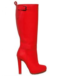 DSquared² | Red 120mm Wellington Leather Boots | Lyst