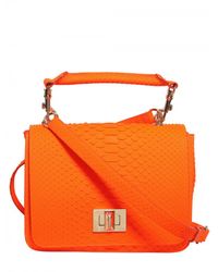 Emilio Pucci | Orange Marquise Python Shoulder Bag | Lyst