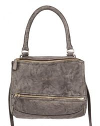 Givenchy | Gray Washed Leather Pandora Small Shoulder Bag | Lyst