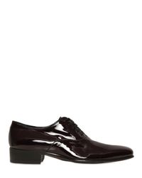 Max Verre | Purple 25mm Derby Shiny Patent Lace-up Shoes for Men | Lyst