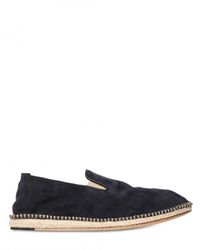 Officine Creative | Blue Washed Suede Espadrillas Loafers for Men | Lyst