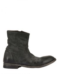 Shoto | Black Horse Leather Side Zipped Boots for Men | Lyst