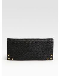 Eric Javits | Metallic Squishee Woven Envelope Clutch | Lyst